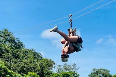 16 Lines Zipline, Cave, Hiking & Biausevu Waterfall Combo Tour