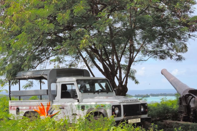 Bora Bora 4WD Tour Including Lunch at Lucky House & Jet Ski Tour - Lookouts, cannons, and local demonstrations