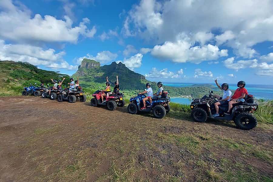 Bora Bora Adventures ATV / QUADS Tours - Safety first, then onto the quad