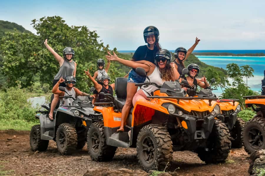 Bora Bora: Combo ATV & Jet Ski Day Trip with Polynesian BBQ - The 9 a.m. ATV route around Bora Bora