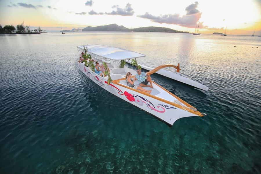 Bora Bora: Combo Sunset Cruise & Romantic Dinner at St James - Key details before you book