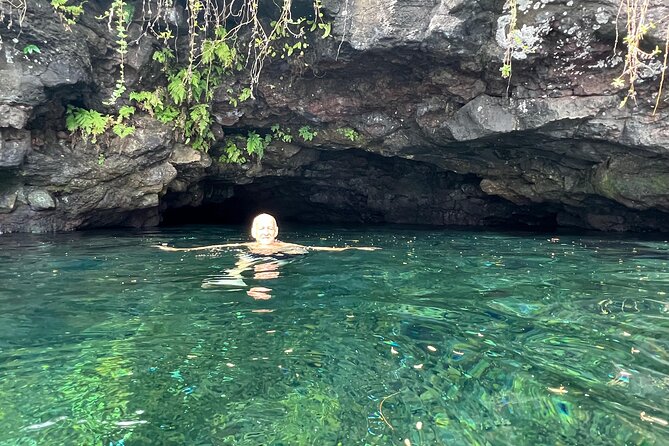Cave Pools and Lava Tube Swims in Upolu - Vaiula Cave Pool adds the most unusual walk