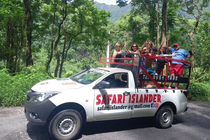 Crossing Island of Tahiti 4x4 Mountain, Waterfall, River, Basins - The central crater and Tahiti’s volcanic character