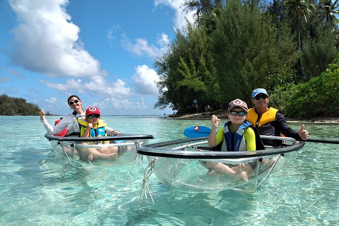Eco guided excursion to the lagoon of Moorea in a transparent kayak Afternoon 2h - Key points to know before booking