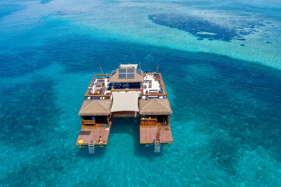 Fiji: Cloud 9 Floating Bar and Pizzeria Day Trip - Swimming and snorkeling beside the bar