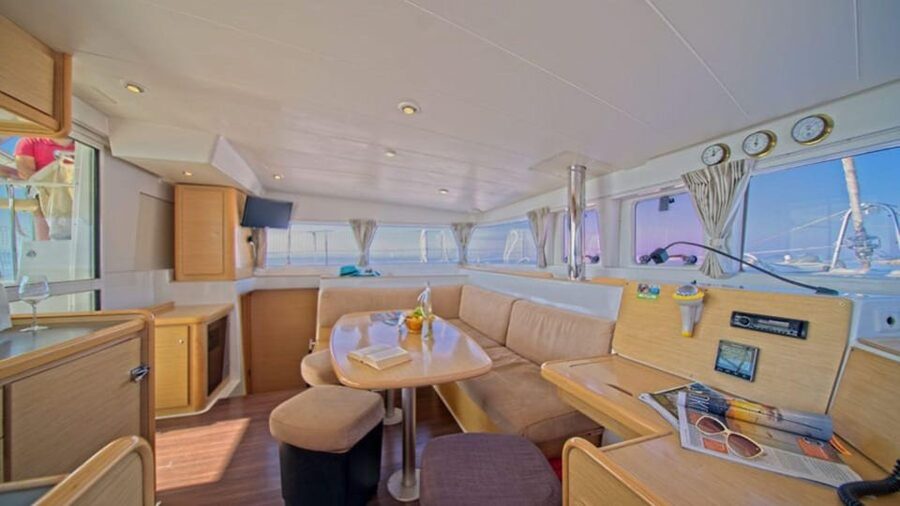 From Palau: Catamaran tour in La Maddalena Archipelago - What the Lagoon catamaran is like