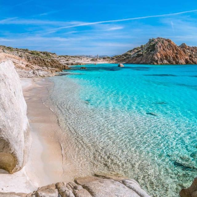 From Palau: La Maddalena Archipelago Boat Tour with Pasta - Spargi and Cala Corsara are the swimming highlight