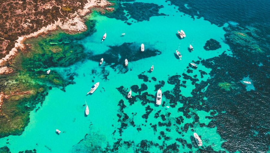 From Palau: La Maddalena Archipelago Boat Tour with Pasta - Santa Maria gives you the first long swim