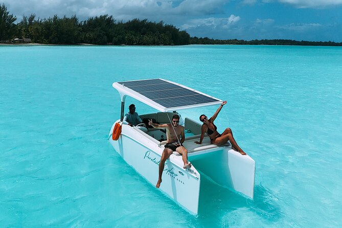 Full Day Solar Boat–Explores Bora Bora at the Rhythm of the Lagoon - Manta rays and the first look below the surface