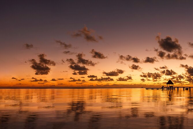 Lagoon Service Private Sunset Cruise - Cruising toward Teavanui Pass at sunset