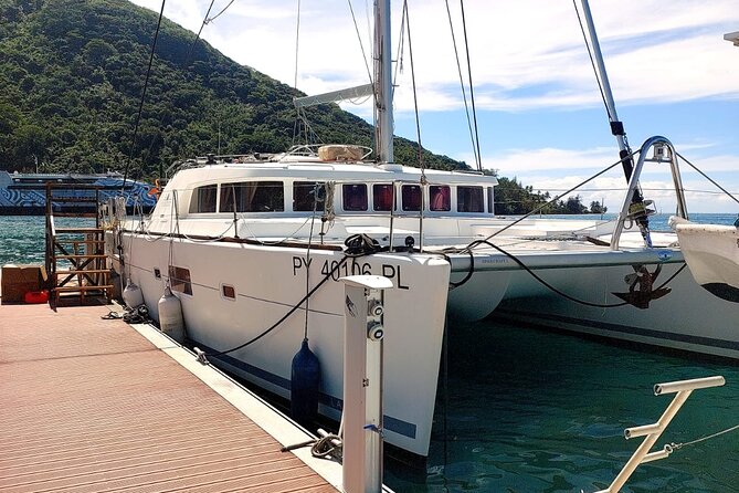 Luxury Private Moorea Cruise Tour - Leaving Vaiare and entering Moorea’s open water