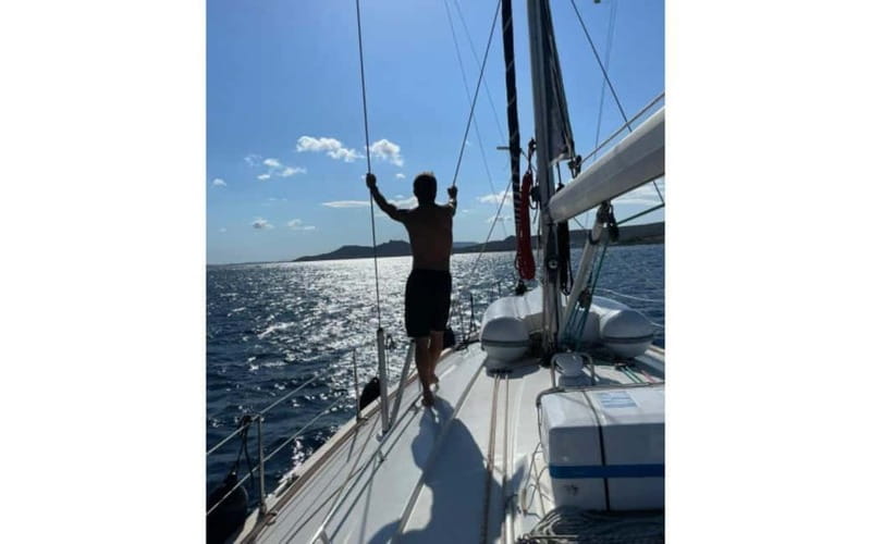 Maddalena Archipelago: Full-Day Sailboat Tour with Lunch - Mady rock and the first swim near Spargi