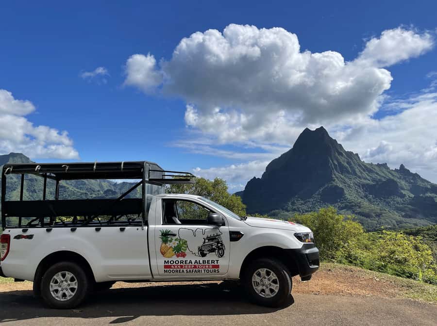 Moorea Cruise Ships: 4x4, Belvedere,Magic Mountain pineaple - Juice, liquor, and the commercial stops