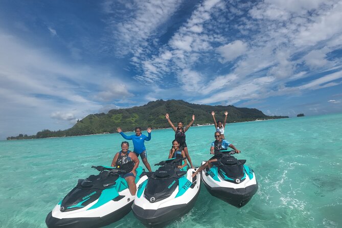 Moorea Solo or Twin Island Tour Jet Ski 4 hours - Snorkeling with rays, sharks, and reef fish