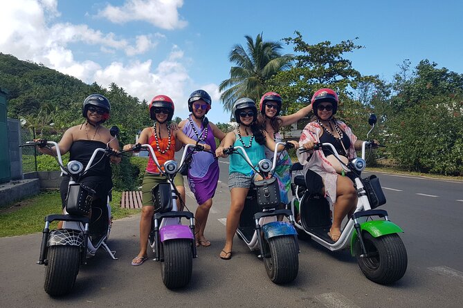 Moorea tour in electric citycoco (in autonomy) - Motu Tiahura and the first lagoon views