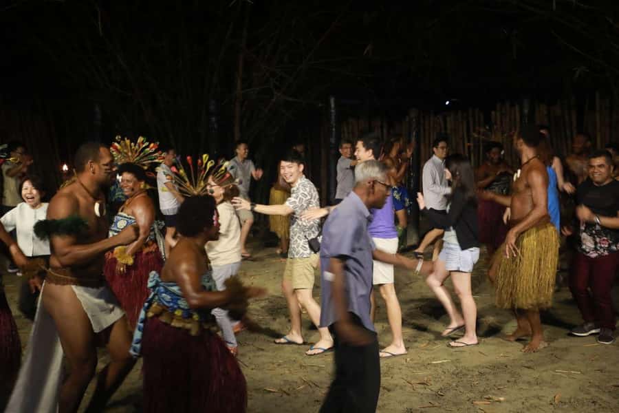 Nadi: Fijan Culture Night Tour with Dinner & Kava Ceremony - The 40-minute fire show finale