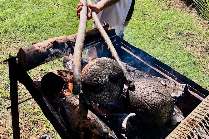 Polynesian culinary experience - Banana Leaves, Coconut Bread, and Breadfruit