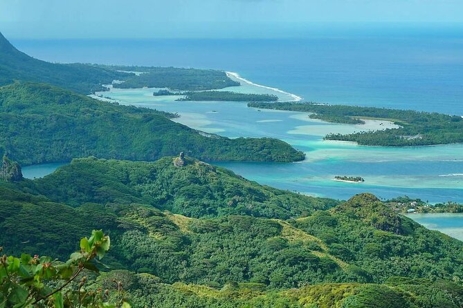Private 30-minute flight downwind of Huahine - Why the lagoon view matters