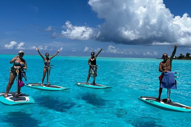 Private Electric Paddle Cruise in Bora Bora - Learning the E-BOARD without a workout