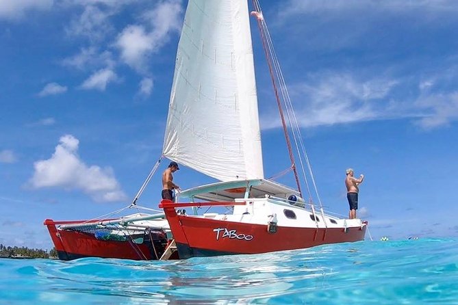 PRIVATE Full Day Tour : Moorea Snorkeling & Sailing on a Catamaran named Taboo - Key points at a glance