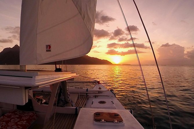 PRIVATE Sunset Cruise : Moorea Sailing on a Catamaran named Taboo - Cocktails, mocktails, and celebration extras