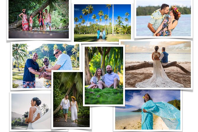 Professional Photo Shooting in Moorea, unique session adapted - The lagoon side supplies Moorea’s color