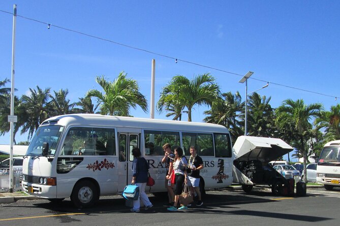 Rarotonga International Arrivals Seat in Coach Transfer - What you will see from your seat