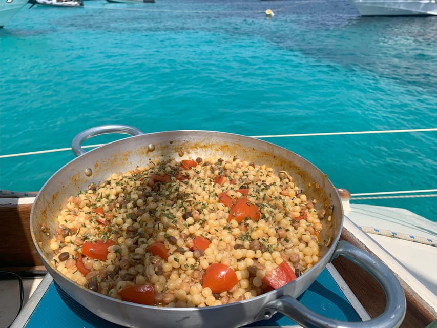 Sardinia: La Maddalena/Palau Catamaran Day Trip with Lunch - Sardinian lunch served aboard the catamaran