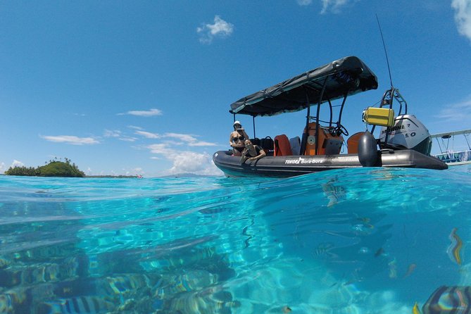 Self-drive Bora Bora Boat Rental - What the 13-foot Quintrex feels like on the water