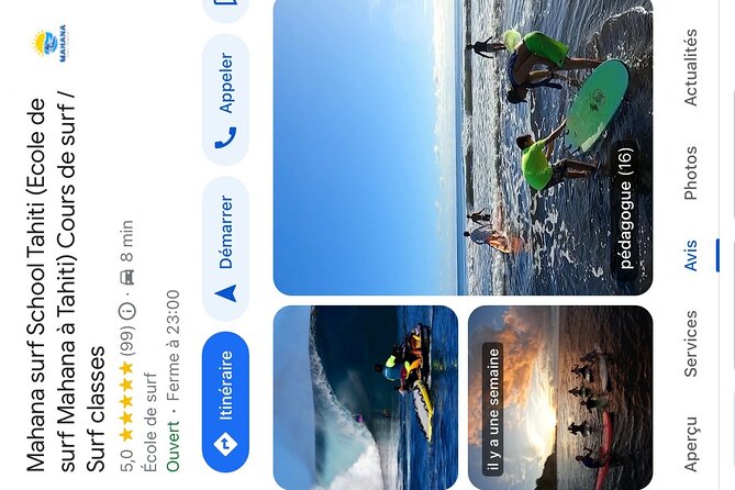 SURF TAHITI Bites & Waves – Surf experience with every bite - A private lesson built around your ability