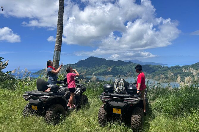 Trip to the heart of Tahaa Safari Mountains in Quad / ATV - The reserved trail near Hipu