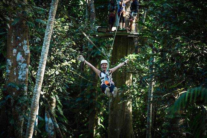 Vanuatu Jungle Zipline with Transfers - The zipline course, canyon flight, and Skybridge