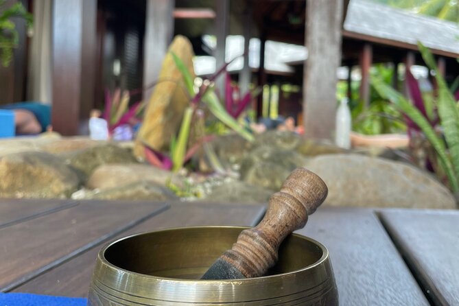 Yoga at sunrise at Sofitel Moorea, overlooking Tahiti - What the one-hour session offers
